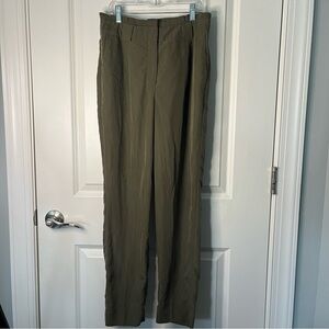Express Ankle High-Rise Olive Green Pants